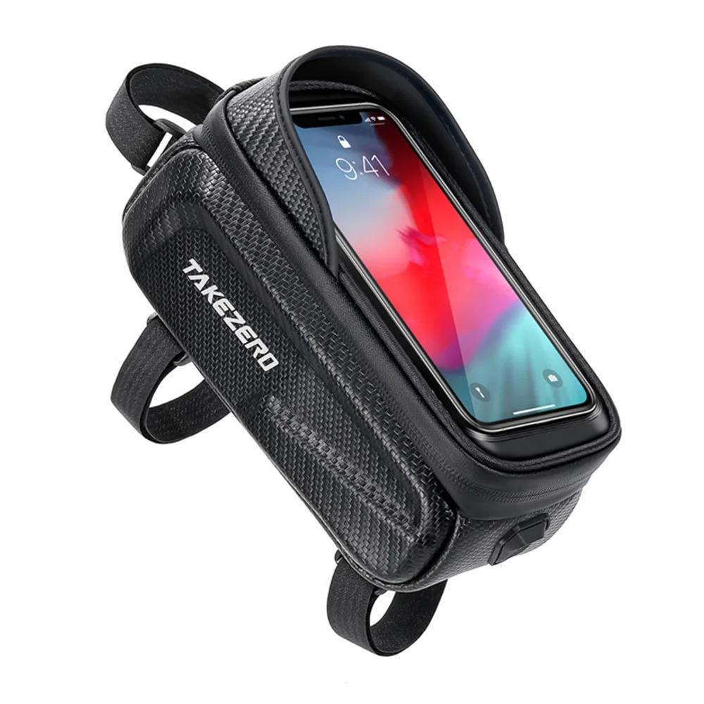 Waterproof Bicycle Front Frame Bag - Touch Screen Phone Pouch For Cycling, Road & Mountain Bike Accessories