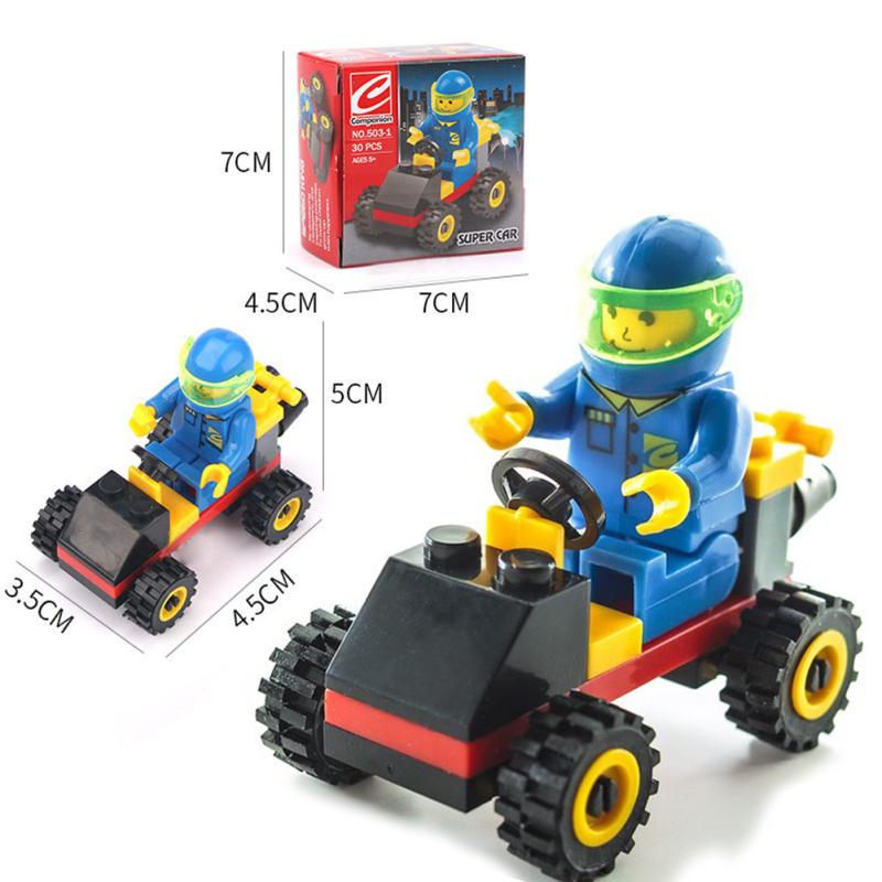Building Blocks Figures Engineer Truck Block Bricks Sets Educational Toys For Children Kids Gifts
