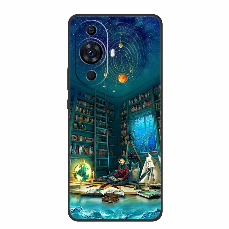 

For Huawei Nova 12s Phone Case 12 s Black Silicone Soft Back Cover Case For Huawei Nova 12s Case Nova12s 6.7 Shockproof Coque Nova 12s