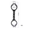 Halloween Cosplay Prisoner & Guard Prop, Plastic Simulation Handcuffs Ankle Cuffs with Chain, Role Play Performance Decor