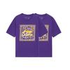 Li Ning Sports Basketball Series Logo Print Round Neck Short Sleeve T-Shirt Men Tops Purple AHSS597-5