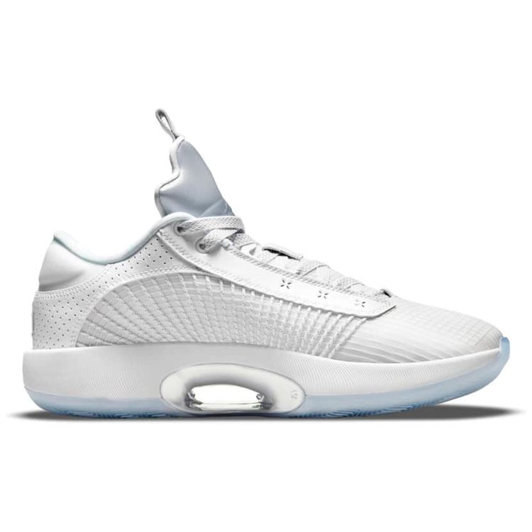 Air Jordan 35 Low Weiß Metallic Silber Herren Sneaker Schwarz CW2460-100