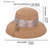 Fashion Boho Lafite Straw Hat Dome Wide Brim Women's Sun Hats Korean Style Breathable Weave Hat Summer