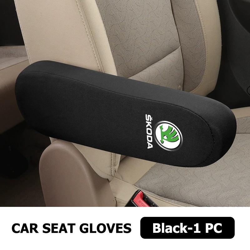 AAABT1 Car Interior Armrest Dust Proof Hand Armrest Protector Covers For Skoda Kamiq MK3 Roomster Rapid Kodiaq Karoq Fabia Enyaq