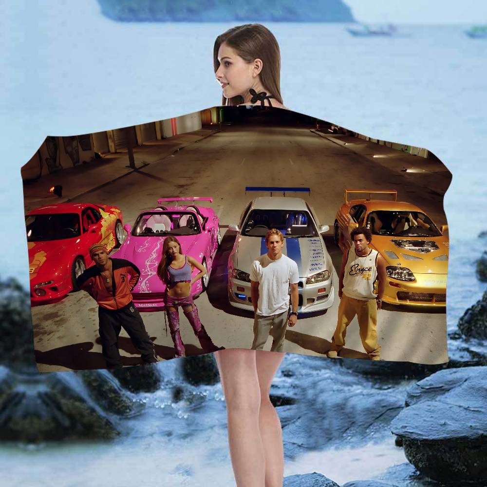 F-Fast And F-Furious Big Microfiber Beach Towels Quick Dry Towel Sand Beach Towels Pool Towel for Travel Swim Pool Yoga