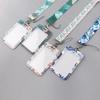 Grüne Pflanze Einfacher Frischer Stil Grüne Blätter Nackenband Ausweishalter Fitnessstudio Handy-Riemen Ausweishalter DIY Aufhängeseil Lanyard