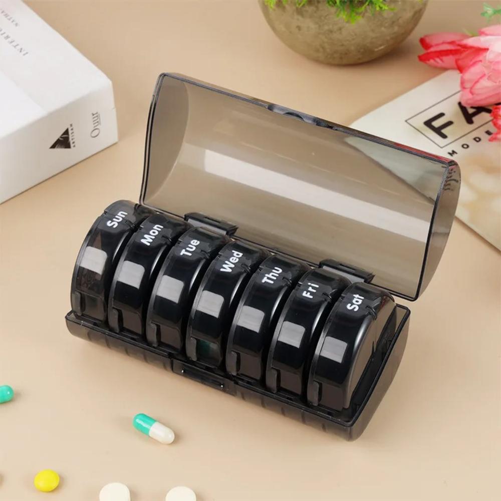

New Premuim Portable Weekly Pill Box Case Storage Organizer Container 7 Days Twice A Day 14 Grids for Vitamin Medicine FishOils