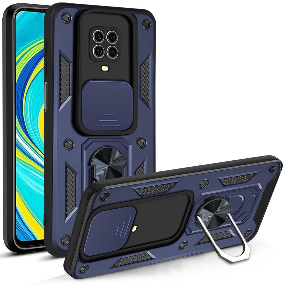 For Xiaomi Redmi Note 9 Pro Case Camera Protection Armor Cover Funda Xiaomi Redmi Note9 9Pro 9S 9 S Shockproof Ring Stand Covers