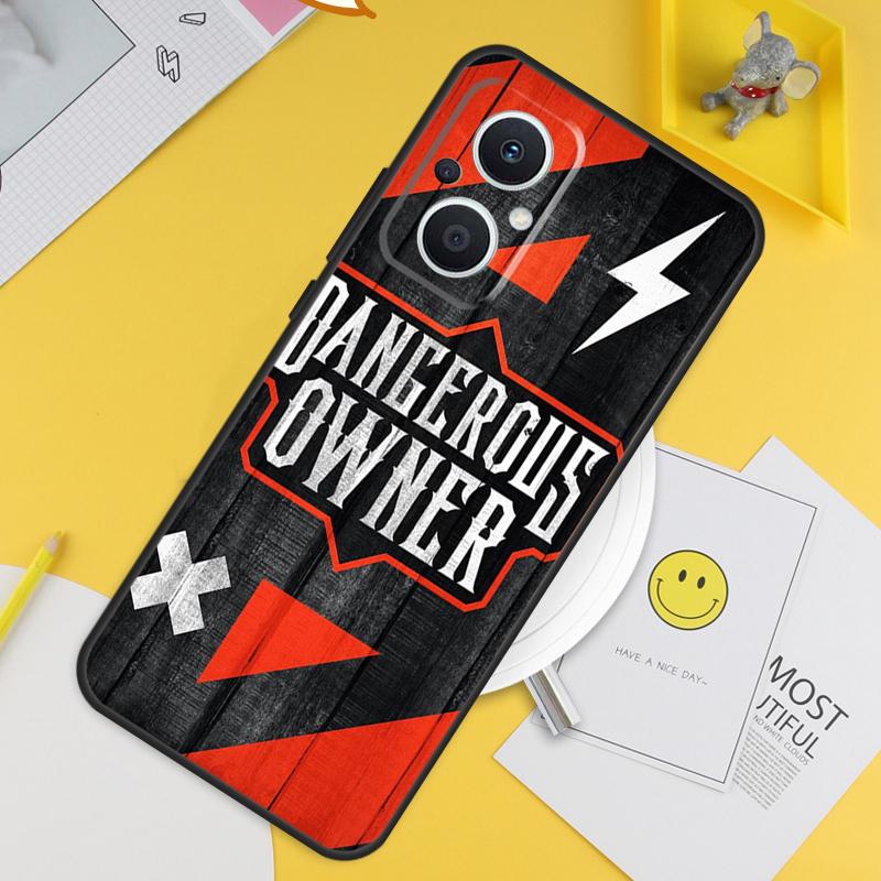 Warning Angry Danger Owner For OPPO Reno 14F 13F 12F 11F 13 12 11 10 14 Pro 7 8 Lite 8T OPPO Find X5 X6 X8 X9 Pro Case
