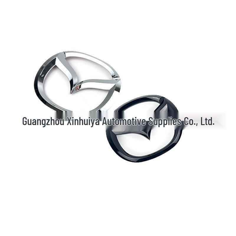 Kompatybilny emblemat Mazda do Mazda 3, Mazda 6, Atenza, CX-4, CX-7 – Przednia kratka i tylna klapa bagażnika.