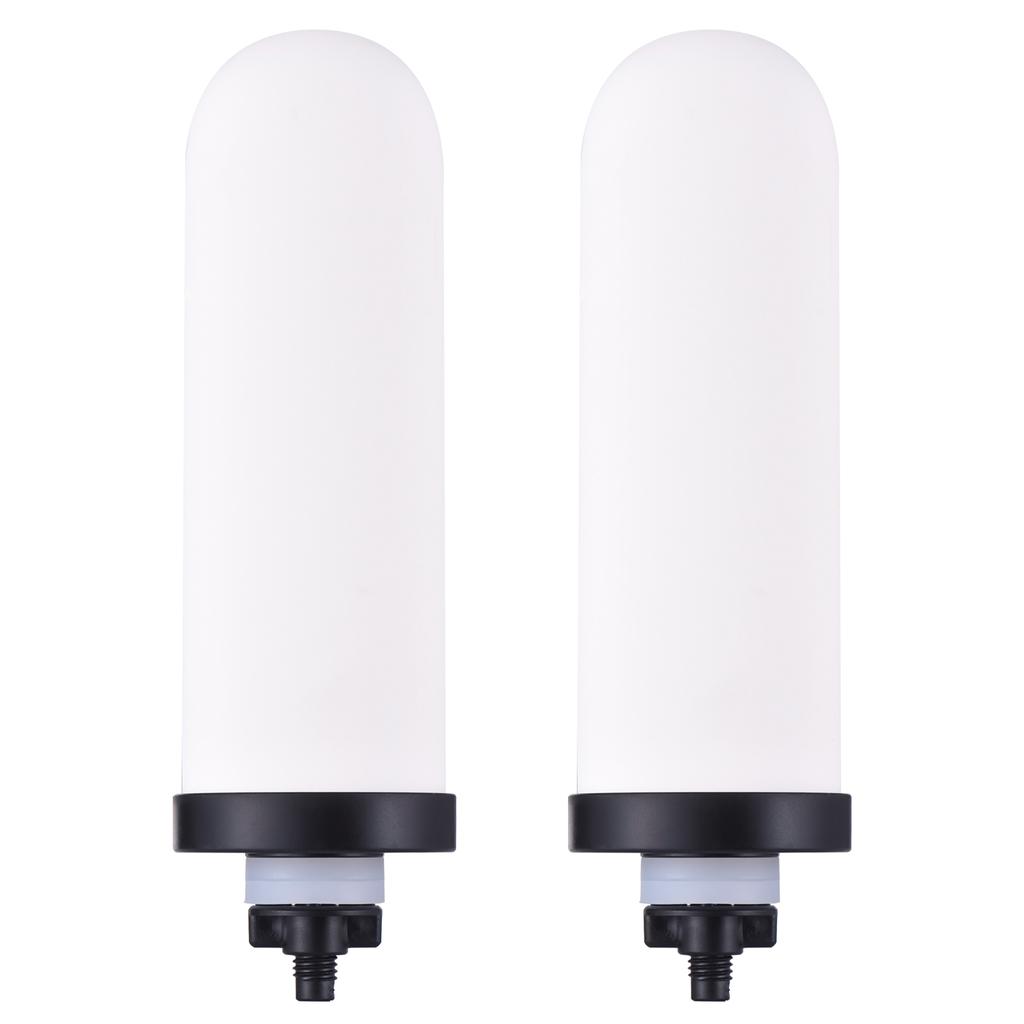 2pcs Ceramic Filter Candle with Activated Carbon Compatible with Gravity Water Filter System