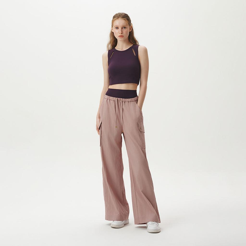 HUIT Low-Waist Cargo Wide-Fit Pants Htwpn4K03T