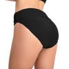 Women’s Solid Color Triangle Swim Bottoms, Sexy Ruched High-Stretch Bikini Pants for Beach