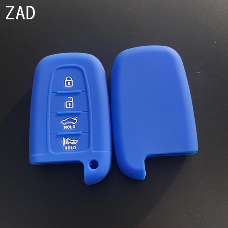 4 Buttons Silicone Car Key Fob Cover Case Holder Protector Shell  for Hyundai Sonata 2012 for KIA Sorento Sedona Sportage