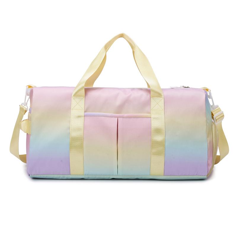 Dry-wet Separated Fitness Yoga Bag, Large-capacity Storage, Hand-held Travel Bag with Shoe Compartment, and Can Be Equipped with A Pull Handle