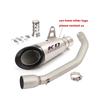 For VOGE 350AC 350 AC 2023 Motorcycle Mid Exhaust Connect Pipe 310mm Muffler Stainless Steel Escape With Removable DB Killer