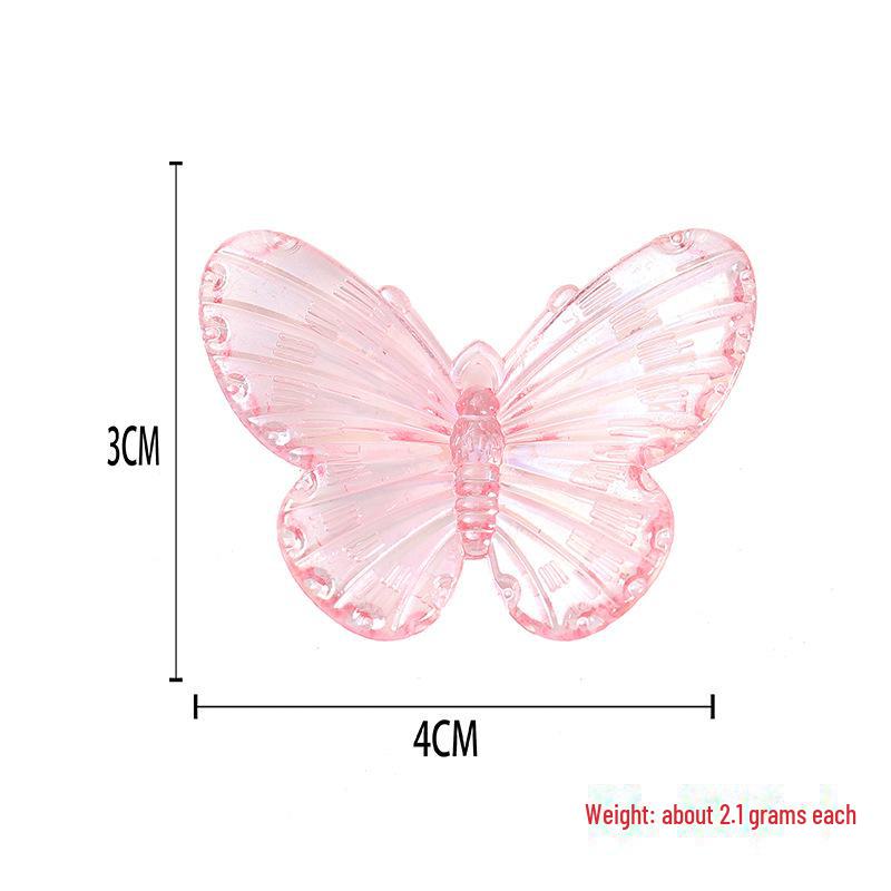 AB Butterfly Resin Accessories: Electroplating DIY Cream Glue for Mobile Case & Headdress Crafting