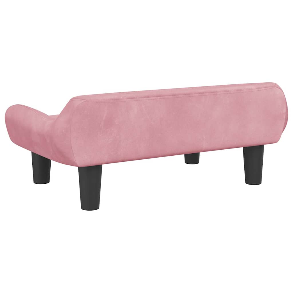 Vidaxl Sofa Dla Dzieci, Różowa, 70X40X24 Cm, Aksamit