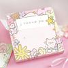 100sheets Post It Notes Flowers Cute Rabbits Illustration Materials Shapes Multifunctional Notes Leave A Message Sticky Note