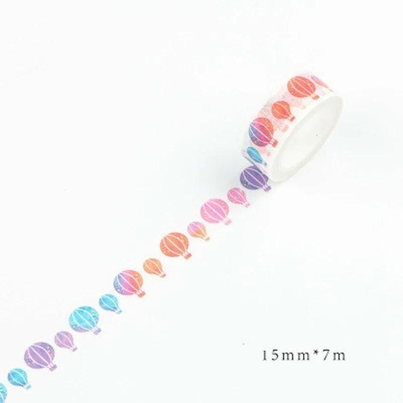 7m*1.5mm Japanese Masking Washi Tape Decorative Adhesive Tape Decora Diy Scrapbooking Sticker Label Stationery