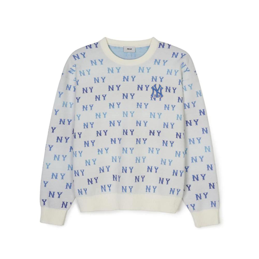 New MLB New York Yankees Sweatshirt Unisex Cream White 3AKPM0144-50CRS