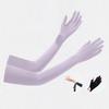 Non-slip Long Sleeve Sun Protection Sunscreen Sleeve Gloves Fashion Summer Arm Cover  Women