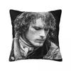 Jamie Fraser Outlande Square Pillowcase Pillow Cover Polyester Cushion Zip Decorative Comfort Throw Pillow for Home Bedroom