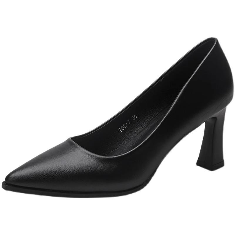 Mode High Heels 2025 neu schwarz professionelle Arbeitsschuhe Flugbegleiterin formelle Kleidung Etikette High Heels Damenschuhe