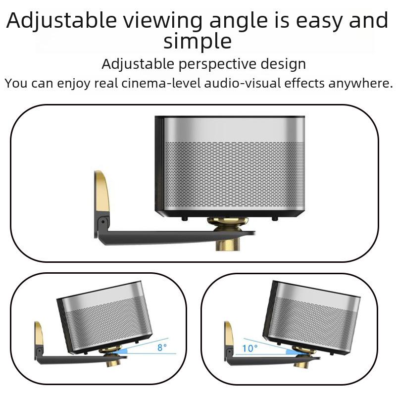 Aluminum Alloy Foldable Projector Wall Mount Bracket - Adjustable for Home or Hotel