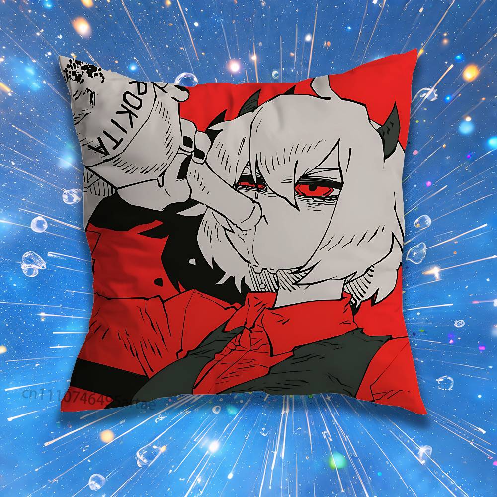 Modeus HHelltaker Custom Access Pillow Case Living Room Sofa Cushion Cover Suitable For Home Bedroom Room Decoration