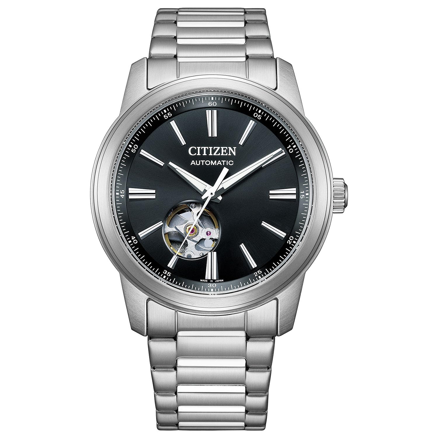 Часы Механические часы CITIZEN COLLECTION Деловые Серебристый Черный Сделано в Японии [CITIZEN] NH9150-52E Мужские чёрный