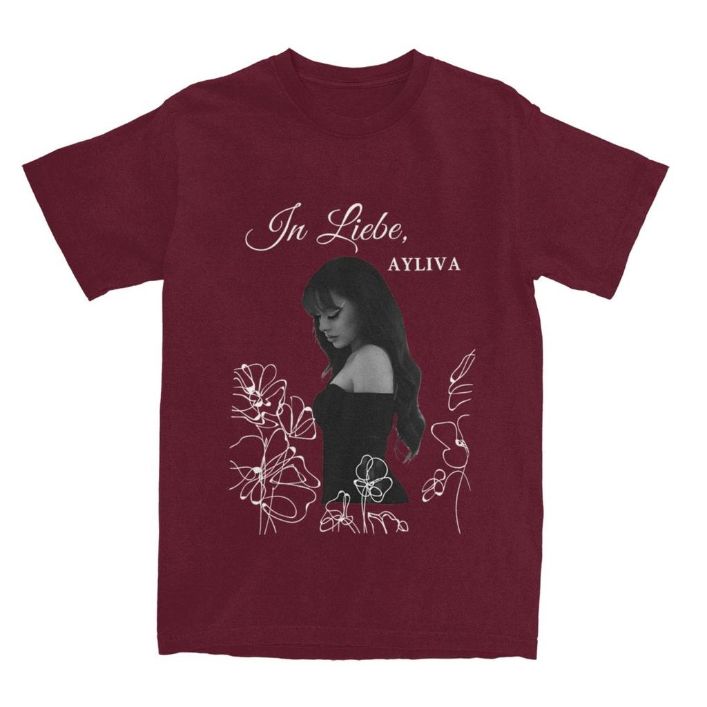 Oversized T Shirt Ayliva In Flower Pure Cotton TShirts Fashion Tshirt for Unisex Summer Y2K Classic Custom Logo Short Sleeve Tees