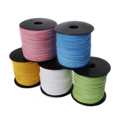 91 Meter Koreanische Samt-Geflochtene Kordel, Lederschnur für DIY Armband Schmuckherstellung