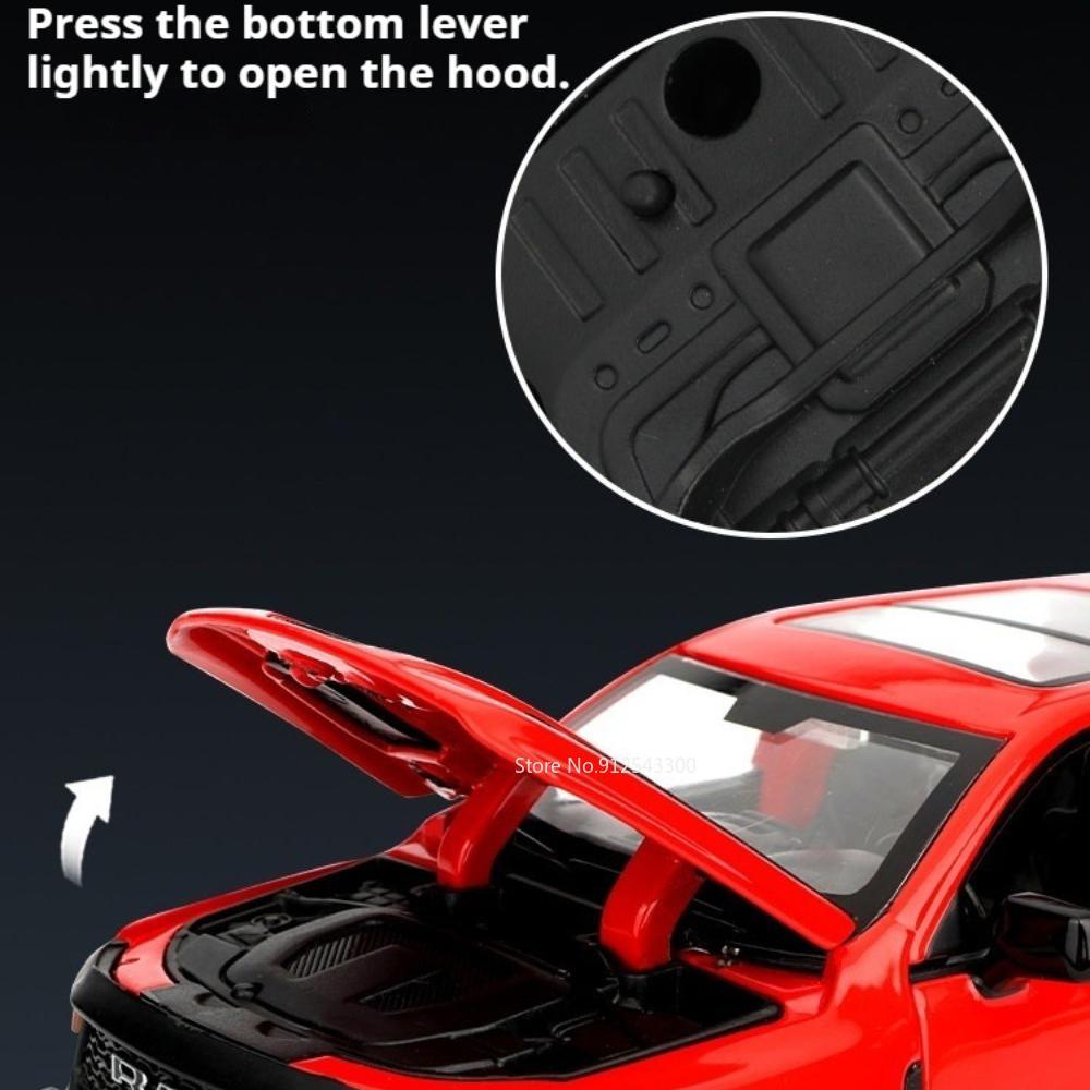 1:32 Mammoth 1000TRX 6x6 Auto Modell Spielzeug Türen Öffnen Sound Licht Fahrzeug Rückzieher Stoßdämpfer Modelle Weihnachtsgeschenke