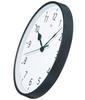 Seiko Clock PYXIS Wall Clock, Aluminum, Black, Diameter 290 X 39mm, NA703K