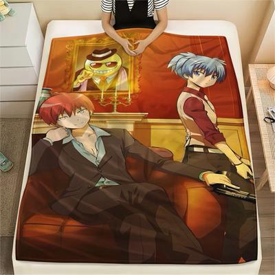 1 Stück Assassination Classroom Druck Flanelldecke, Hohe Qualität für alle Jahreszeiten, Heimdekoration, Wärme und Komfort, Perfekt für Weihnachtsgeschenke