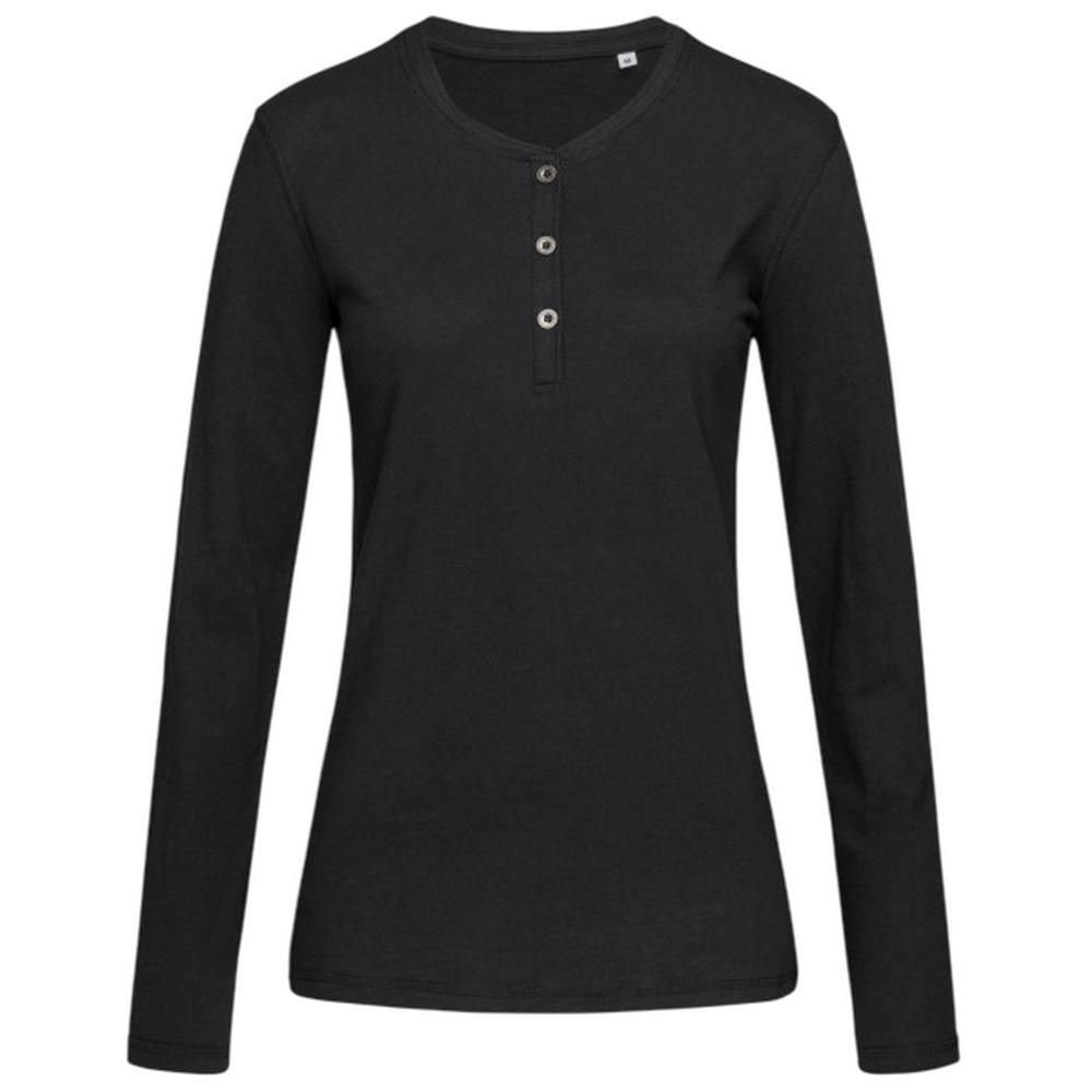 Stedman Womens/Ladies Sharon Henley Long-Sleeved T-Shirt
