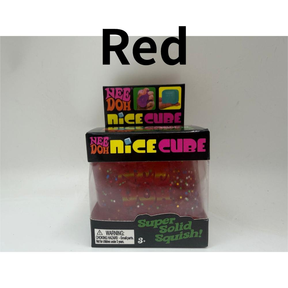 NEEDOH Maltose Glow in the Dark IJsblokje Squishy Fidget Speelgoed Squishy Kubus Anti-Angst Knijpspeeltje Voor Focus ADHD Populatie