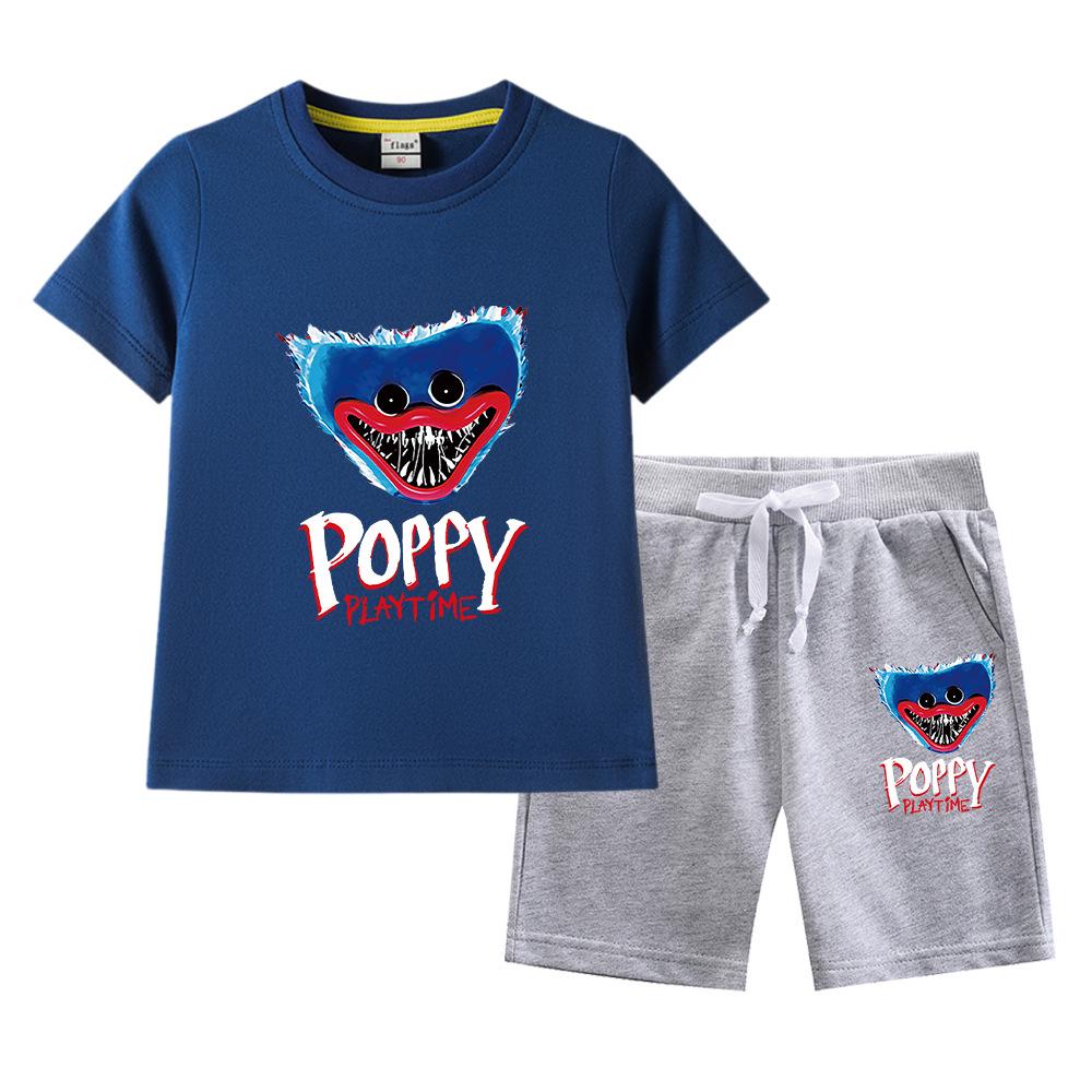 Bobo Boys Reiner Baumwoll Sommer 2023 Kinder Kurzarm und Shorts Set