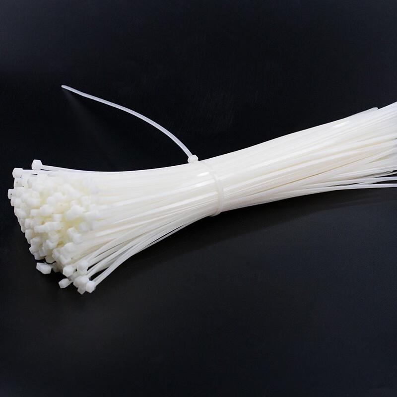 Hesdick White Nylon Self-Locking Cable Ties
