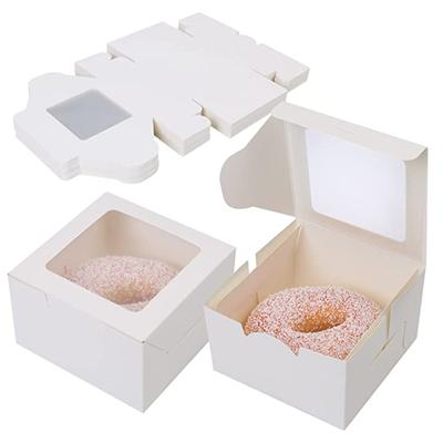 10 ks Pečicích krabic Potravinářské BPA Free Nepřilnavé Design s okénkem Prachotěsné Snadno sestavitelné Jednorázové Čtvercové