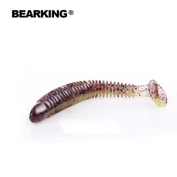 BEARKING Hot Fishing Lure Miękka przynęta Profesjonalna przynęta 4 "6 sztuk 10 cm/4,8 g Jakość Sztuczne woblery karpiowe