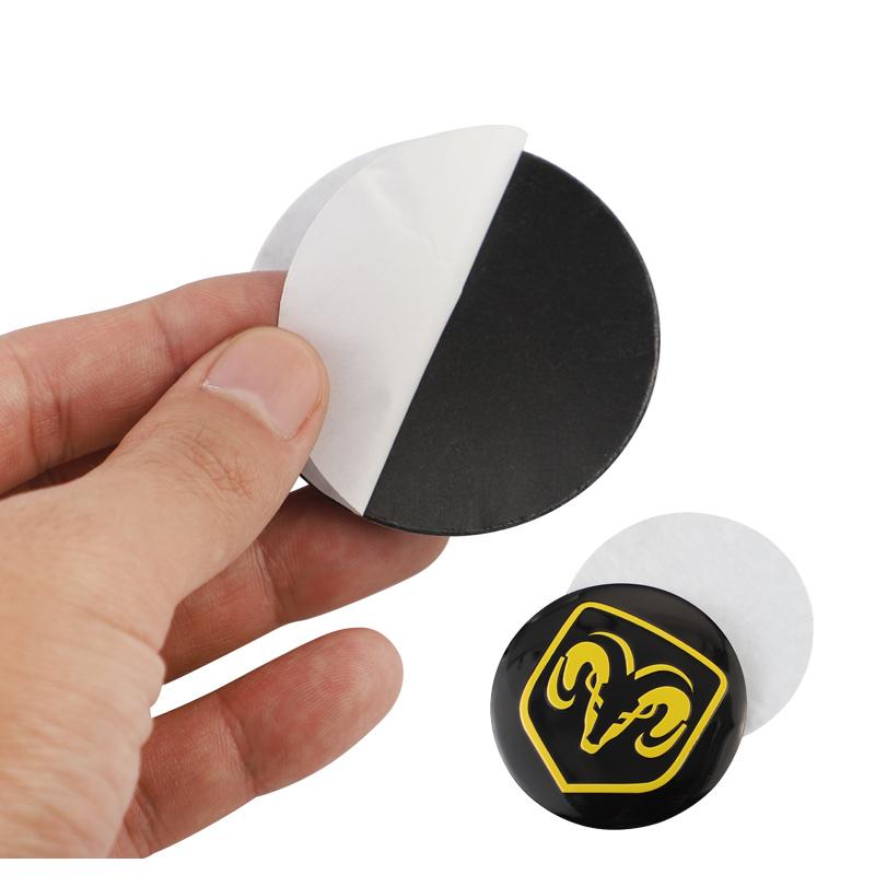 Car Wheel Center Hub Cap Emblem Sticker Accessories For Dodge Durango Caliber Journey Dakota Charger Ram 1500 Avenger Challenger DD8