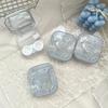 Square Travel Portable Women Laser Lens Cover Container Holder Storage Soaking Box Fashion Accessories Contact Lens Case