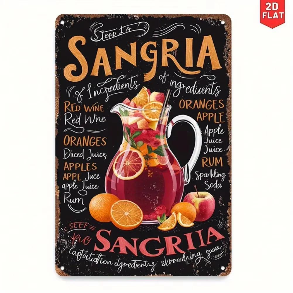 Hisun Tin Sign Vintage Assorted Cocktail Recipe Chalkboard Style Tin Sign Set Retro Aperol Spritz Gin Tonic Bloody Mary Metal Wall Art Rustic