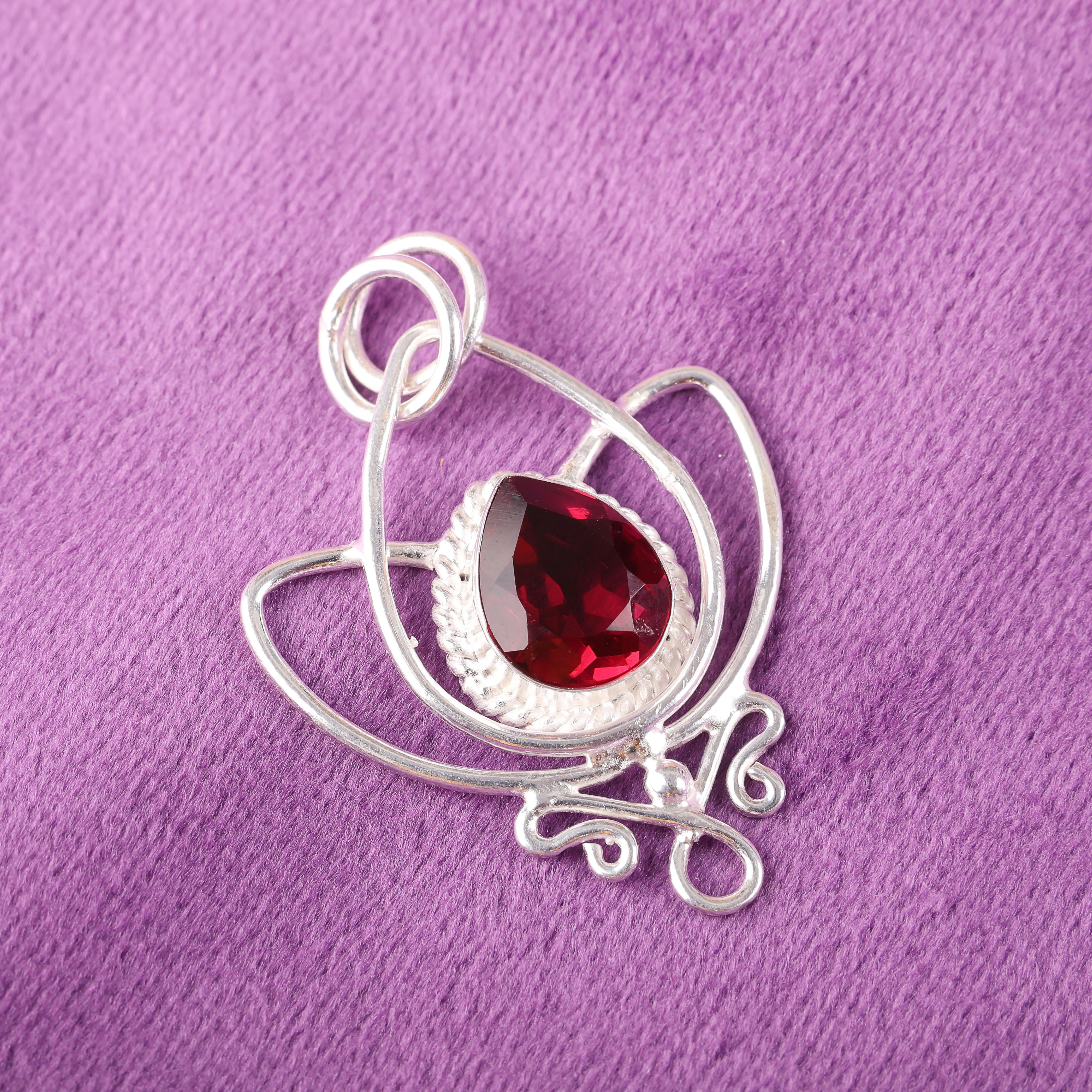 

Ювелирные изделия из розового рубеллита, подвеска-ожерелье из стерлингового серебра 925 пробы, ручная работа, ослепительная подвеска с рубеллитом для подарка бабушке 1.44 inches розовый