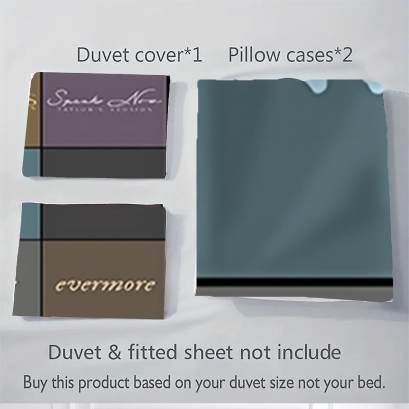 3Pcs Taylor Swift Album Covers Bedding Sets For All Sizes New 3D Printed Bed Cover Comforter Duvet Cover Pillowcase Bedroom Decoration