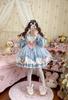 XHSUKADO Lolita Long Star Sailor Cat Claw Bunny Light Size M Women's Dress, Sleeves, Spring, Summer, Fall, Dreamy, Cute, Ribbon, Pattern, Collar,