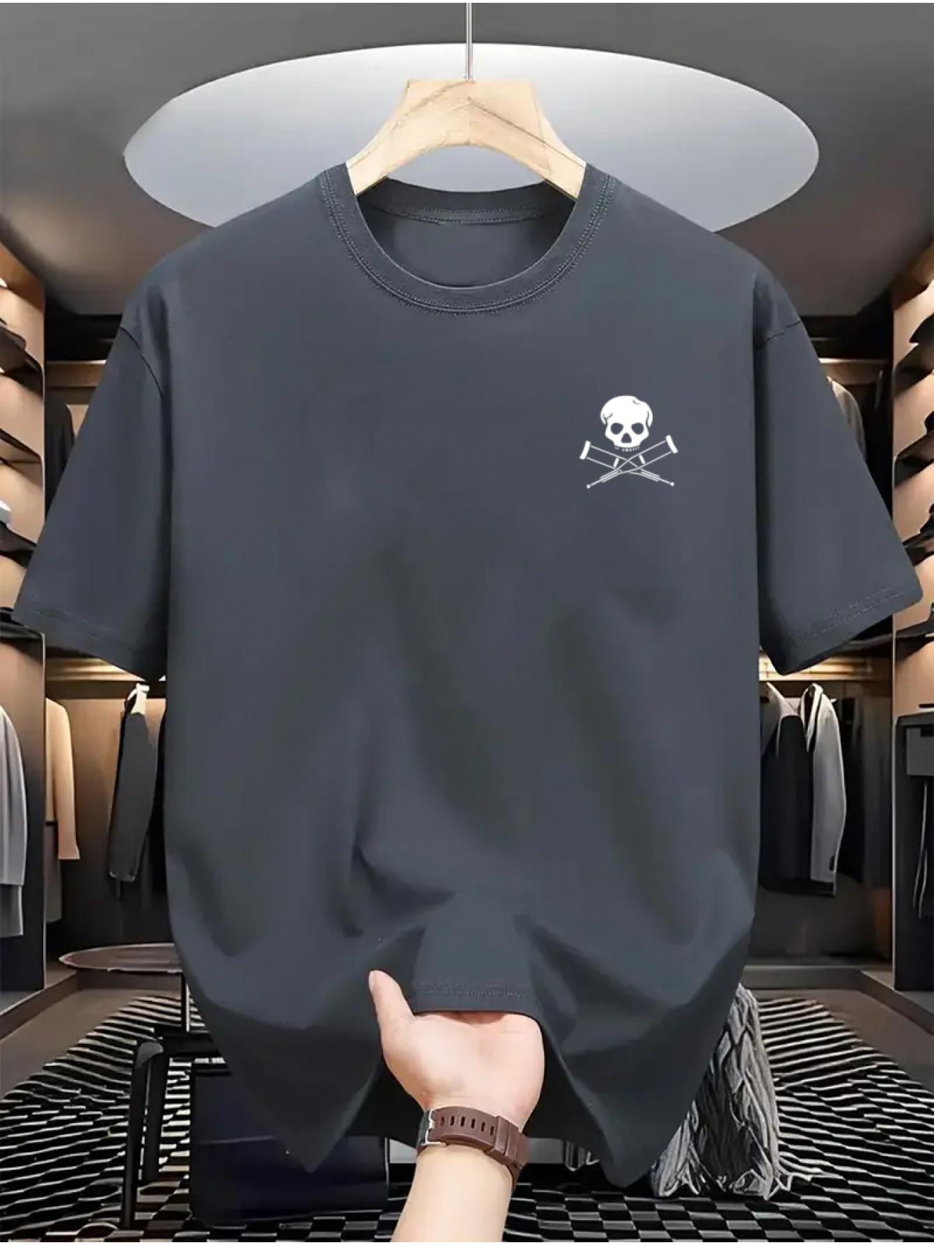 

Skull Graphic Printing Summer Autumn Winter Luxury Brand Cotton Men s and Women s T-Shirts Short Sleeves Outdoor Sports Brand 4XL