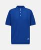 Sun Love Crochet Knit Polo Blue